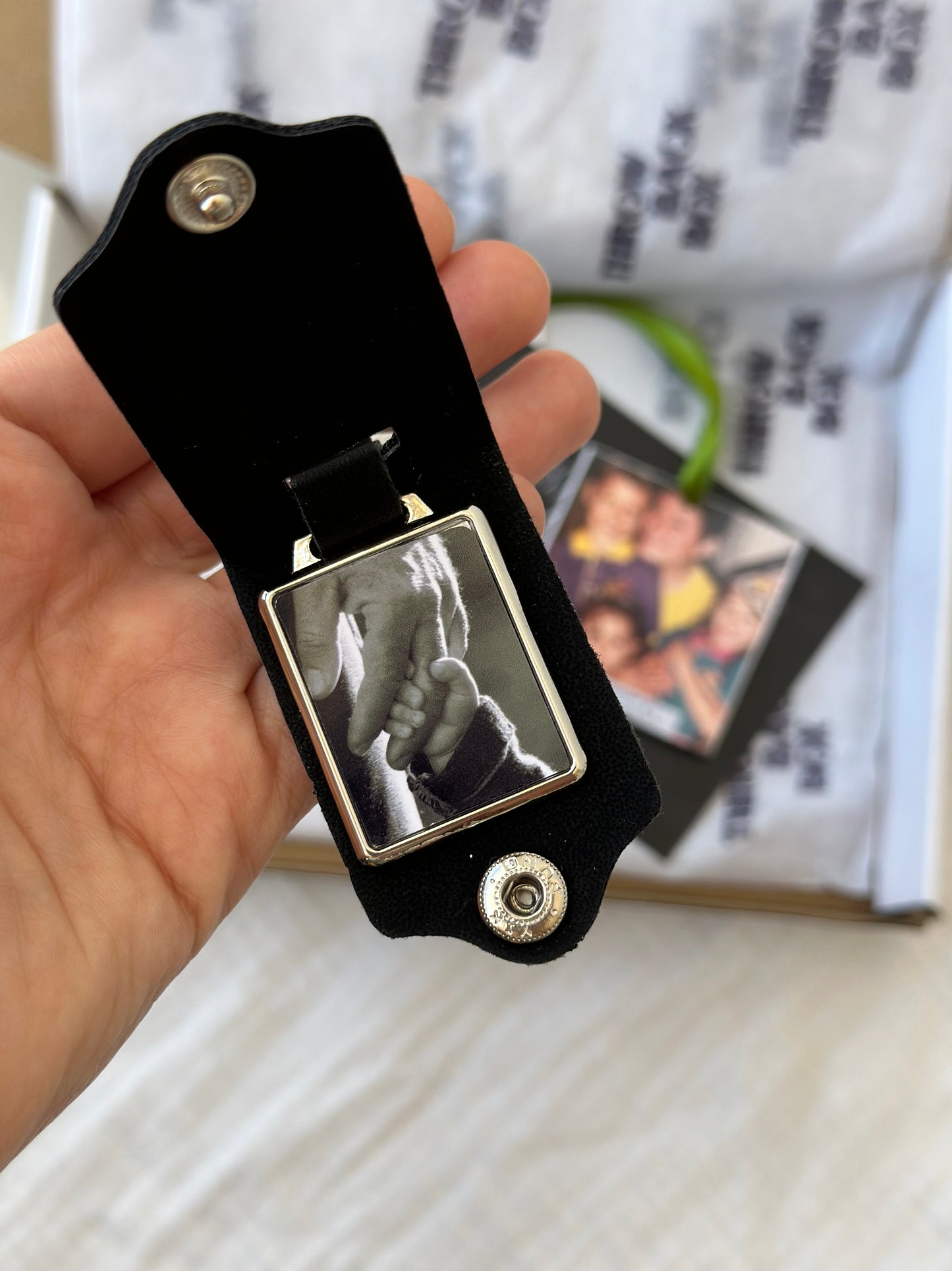 Llavero c/foto + Foto Retrovisor