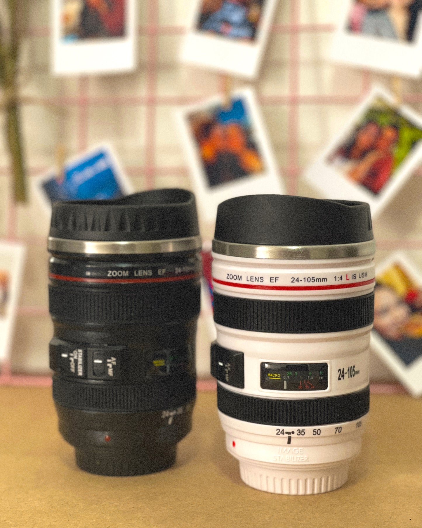 Taza lente de cámara